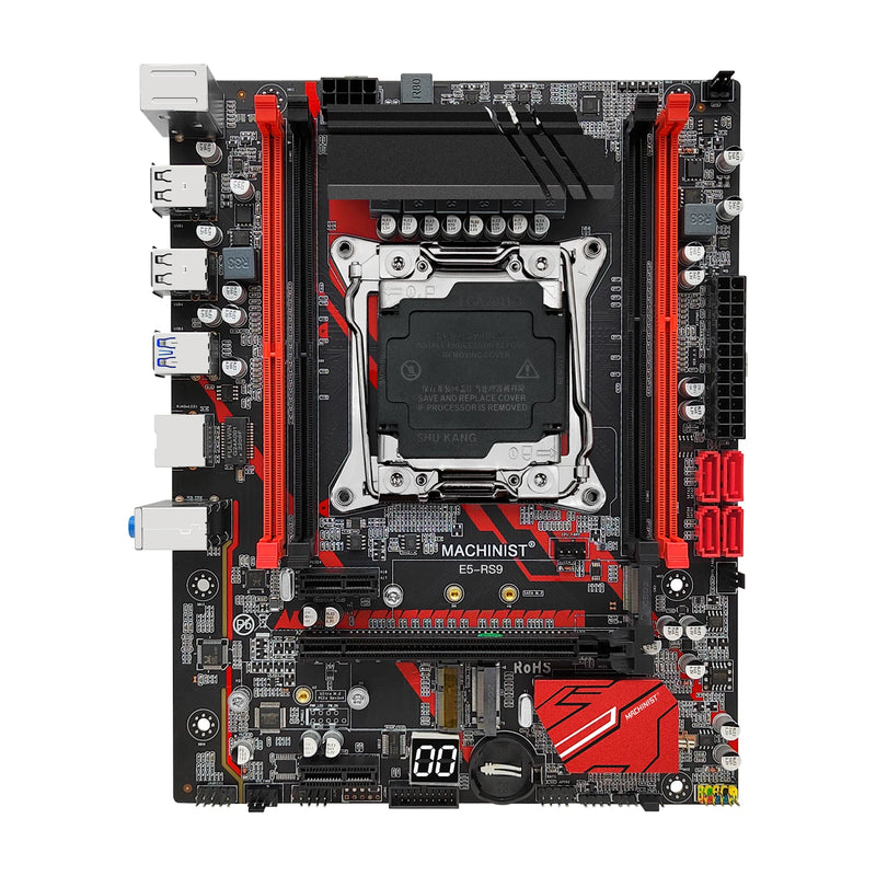 MACHINIST RS9 X99 Motherboard Support Xeon E5 V3 V4 LGA 2011-3 CPU Processor DDR4 RAM Four channel and SATA PCI-E M.2 Slot