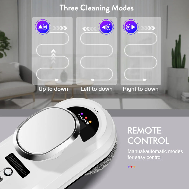 CHOVERY Robot Window Cleaner Window Cleaning Robot Smart Home  Robot Vacuum CleanerRemote Control Glass Cleaning Robots