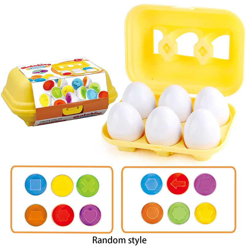 Montessori Eggs 3D Puzzle Learning Education Math Toys Kids Shape Match Smart Game for Children Educational Easter Gifts for Kid