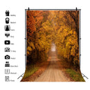 Autumn Landscape Backdrop Fall Forest Maple Fallen Leaves Nature Scenery Harvest Thanksgiving Portrait Photography Background
