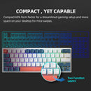 Machenike K500-B61 Mini Mechanische Tastatur 60% Formfaktor 61 Tasten Gaming Tastatur Kabelgebunden Vollständig Hot-Swappable RGB Hintergrundbeleuchtung