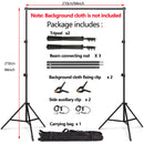 Backdrop Stand Photo Video Studio Background Stand Backdrop Support System Kit Photography Studio Scenery Shelf Frame Light Kit