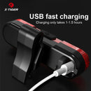 X-TIGER Bicycle Rear Light Waterproof MTB Bicycle Light USB Charge LED Bicycle Taillight Flash Tail Safety Bike Warning Light