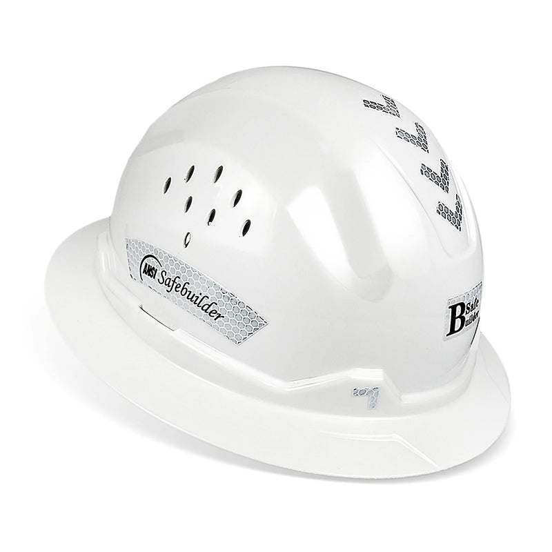 Full Brim Hard Hat Breathable Safety Helmet Vented ANSI Z89.1 Approved Lightweight Hard Hats Construction & Industrial