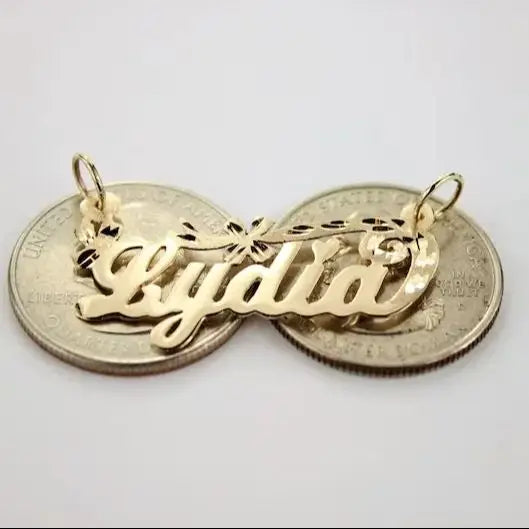 14K Gold Personalized Custom Handmade Name Pendant Charm Jewelry Stainless Steel Necklace For Women Gift
