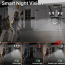 6K HD Outdoor Wifi PTZ Camera Three Lens 4K Dual Screen IP Camera Auto Tracking Color Night Video Surveillance CCTV P2P iCsee