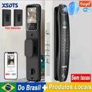 3D Face Smart Door Lock Security Camera Monitor Intelligent Fingerprint Password Biometric Electronic Key Unlock