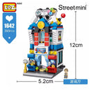 LOZ Creative Folded StreetView Grocery Store Post Station Building Bricks DIY Mini Chinese Style Puzzle Girls Gifts Children Toy