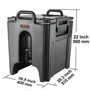 SucceBuy 2.5 5 10 Gallon Insulated Beverage Dispenser Food-grade Hot and Cold Beverage Server Thermal Drink Dispenser Cooler