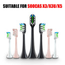 10pcs Toothbrush Head for SOOCAS X3Pro/X3U/X5/V1/V2/X1/X3 DuPont Soft Bristle Nozzles Vacuum Sealed Packed