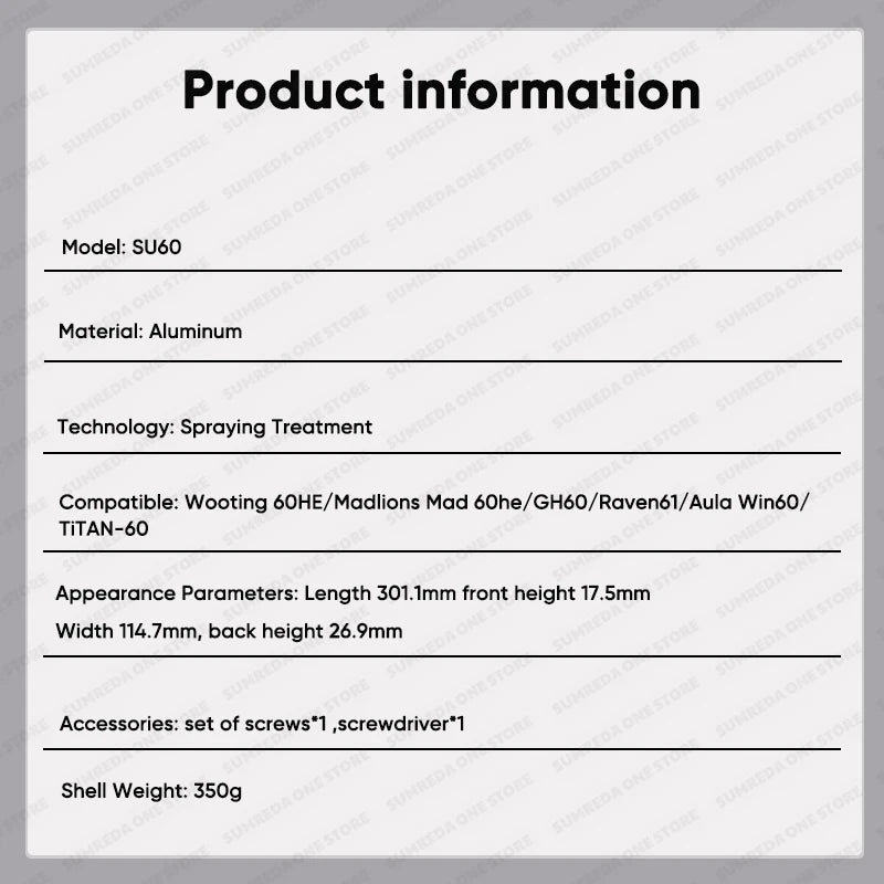 Madlions Mad 60he GH60 Aluminum Keyboard Shell 60% Keys Layouts Keyboard Case For Wooting 60HE Raven61 Aula Win60 GT60 Keyboard