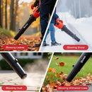 OUTIGO Cordless Leaf Blower, Leaf Blower with 2 * 4.5Ah Batteries and 2 Tubes, Powerful Lightweight Handheld Garden Leaf Blower, Suitable for Dust Removal, Snow Removal, Yard and Homework