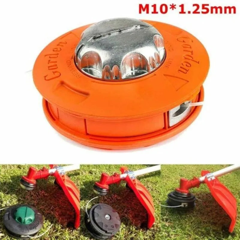 Universal String Grass Trimmer Head With Line Lawn Mower Garden Tool For Grass Trimmer Two key slots to lock the trimmer line