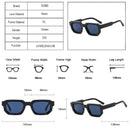 SO&EI Fashion Square Sonnenbrille Damen Shades UV400 Vintage Blau Tee Punk Herren Sonnenbrille