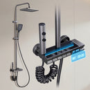 Bathroom Shower System Shower Head Set Brass Temperature Control Bathtub Faucet Digital Display Showers For Bathrooms