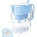 Waterdrop 200 Gallonen langlebiger 10-Tassen-Wasserfilterkrug mit 1 Filter, NSF-zertifiziert, reduziert Chlor, BPA-frei, Blau