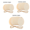 10/25/50pcs Household Natural Hanging Ornaments Wooden Drawing Wood Chips Easter Eggs Wood Slice Easter Decorations