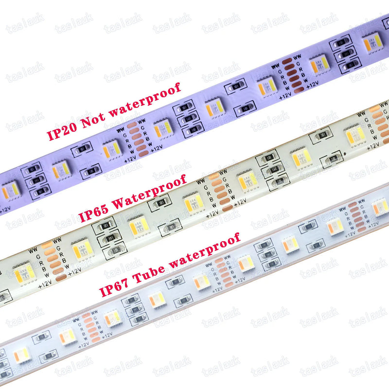 5M LED Strip Light RGBCCT 60leds  96leds /m 112leds /m 5050 SMD Led Tape Bar Light String Holiday Decoration Lights 12V 24V