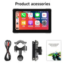 7 Inch Motorcycle Navigation Screen, Ipx 7，1024*600, Wireless Auto Monitor, Android， Apple Carplay