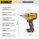Dewalt DCF892 High Torque Brushless Impact Wrench Wireless Electric Tool 20V Battery Cordless Power for Home Improvement