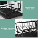 Drainer rack kitchen sink Kitchen Adjustable Plates Organizer Dish Bowl Drainer Storage Rack Cutlery Storage Holder