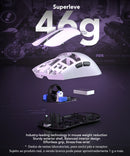 KYSONA Jupiter SE Tri-Mode Gaming Mouse PAW3311 24000DPI 46g Ultra Lightweight Wireless Bluetooth Wired Mouse For Big Hands Game