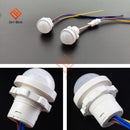 AC110-240V DC12-24V Automatic Sensor Light Switch LED PIR Infrared Motion Sensor Detection Night Light Indoor Outdoor