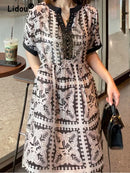 Elegant Fashion Rivet Casual Printing Diamonds Diamonds Pullovers 2024 New Summer Short Sleeve Loose Temperament Shirt T-Shirt