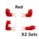 MOC Military Building Blocks Soldiers Figures Special Accessories Squatting Posture Arm Hand Kit Bricks Toys For Kid Gifts O020