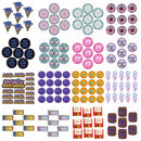 Prajna 10PCS Iron On Patches DIY Letter Patch Stripes Cartoon Applique Embroidered Patches for Clothing Thermoadhesive Patches