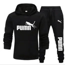 New Autumn and Winter Men's Pullover Hoodie + Pants 2-piece Fashionable and Trendy Fitness Jogging Casual Sportswear Set