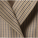 The Meridian Coat | Double-Breasted Plaid Coat with Self-Tie Waist Sash