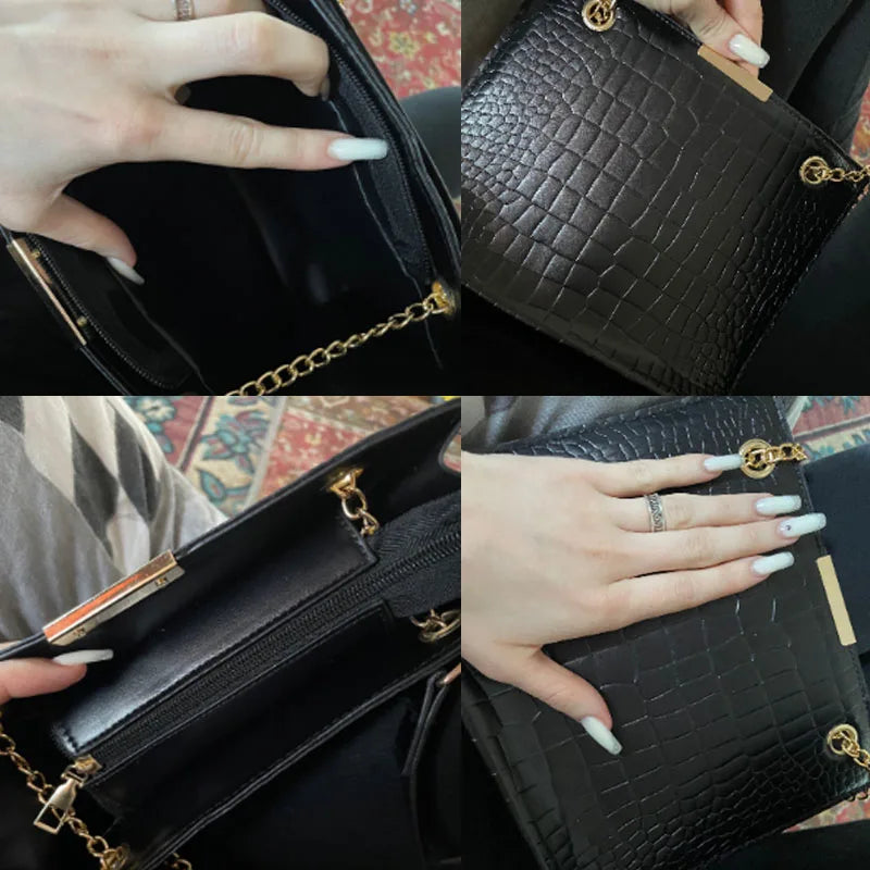 Fashion Luxury Crossbody Bags for Women 2023 New Trendy Designer Shoulder Bag Leisure Chain Solid Color Messenger Bag Handbags