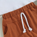 Easter Toddler Boys 2-Piece Outfit Short Sleeve Graphic Tee with Elastic Waist Shorts for Spring Celebrations