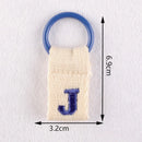 1Pc Aesthetic Initial Embroidery Alphabet Keychains Fabric DIY 26 Letters Unique Keyring Charms For Pouch Bags Accessories Gift