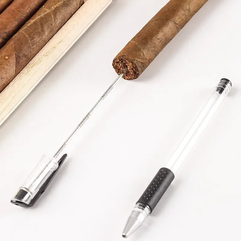 Stainless Steel Cigar Needle Drill for Various Sizes Cigars Portable Cigar Puncher Dredge Travel Smoking Accessories