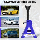 DayPlus 2pc 3 Ton Heavy Duty Steel Axle Stands for Car Van, 9-Stage Adjustable Range of 290-430mm Repair Lifting Tool Jack Stand