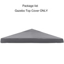 3x3m Outdoor Garden Parasol Cloth Gazebo Awning 118"x118" Canopy Replacement Pergolas Cloth For Outdoor Garden Canopy Sunshade