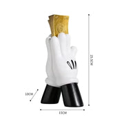 Aesthetic Hand Figurines Worship Money Creative Resin Sculpture Art Hand Statue Luxury Livingroom Decoration Desk Accessories