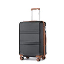 KONO TSA Lock, suitcase (M/L/XL) TONO Hard Case, Lightweight ABS Trolleys with Twin wheels