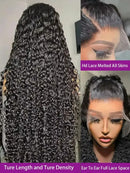 Linktowig HD Lace 13x6 Deep Wave Frontal Wig Curly Human Hair Wigs Brazilian 5x5 Glueless Lace Closure Raw For Women 200 Density