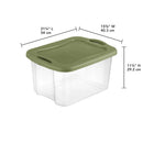 40 Quart EZ Carry Storage Bin with Full Grip Handles Stackable Plastic Container Household Organizing Storage Solutions