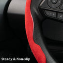 1Pair Universal Car Steering Wheel Cover Booster Anti Slip Suede Leather Steering Wheel Protector for Decoration Car Accessories