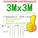 Led Icicle Curtain String Fairy Lights Christmas Lights Garland For Christmas New Year Wedding Home Room Patio Party Decoration