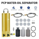 TUXING 4500Psi Air Compressor Filter Oil-water Filter Separator Double Filter with Safety Valves Activated Carbon Hybrid Filter