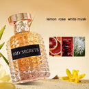 Frauen Blumen-Frucht Eau De Toilette Frischer, natürlicher, eleganter Duft Zitrone Rose Jasmin Langanhaltender Duft Dating Arbeits Parfüm Spray