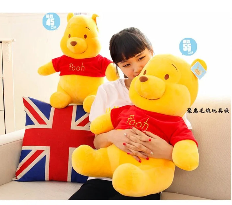 23/35/45/55cm Wholesale Original Disney Winnie The Pooh Plush Cartoon Bear Cute Soft Plush  Birthday Christmas Gift