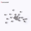 10/20pcs 18K Gold Plated Crimp Beads End Bead For Jewelry Making,Brass Snap Crimp Clasps For DIY Bracelet Making Accessories