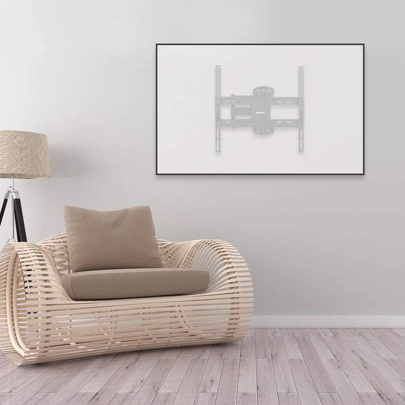 Long Arm TV Wall Mount Bracket Corner Full Motion Tilt Swivel for 26-55 Inch LCD LED 4K Flat TV Large Capacity 66 LBS