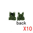 WW2 Military Building Blocks Mini Bricks Solider Figures Gifts Weapon Equipment Accessories USA Greman Vests Armor Toys For Kids